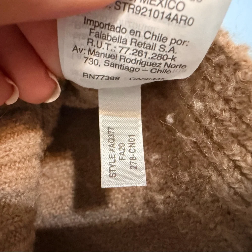 J. Crew SuperSoft Yarn Cardigan Sweater Size Small Caramel Tan Brown Cropped